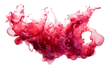 Poster - red wine splashes  isolated on white