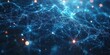 © LeNo - Abstract blue network connection, digital data flow, glowing particles background, tech concept