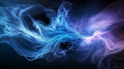 Aufkleber - Luminous galaxy swirl abstract art digital creation cosmic space vibrant colors high-resolution visual representation