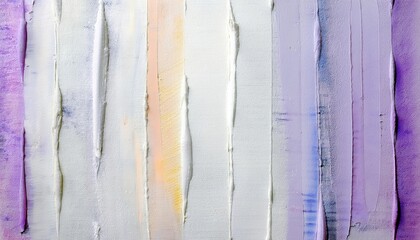 Poster - vertical textured pastel brushstroke pattern with lavender, beige, and cream tones for minimalistic abstract wall art or digital background