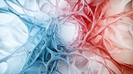 Leinwandbilder - Abstract twisting lines and paths in muted colors digital art creative atmosphere artistic viewpoint