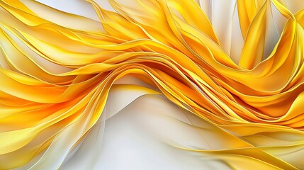 Aufkleber - Aesthetic viewpoint in abstract art flowing yellow lines dissolve into a new dimension of vibrant colors