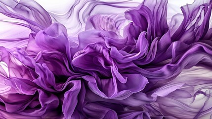 Aufkleber - Elegant violet patterns dancing softly abstract artwork digital creation ethereal environment close-up view serenity concept