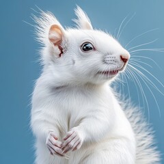 Wall Mural - a white squirrel
