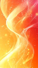 Wall Mural - golden waves: abstract art with warm hues and sparkling dust