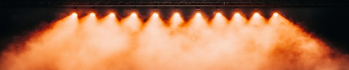 Fototapete - Vibrant Stage Lighting Aesthetic Bold LED Wash Effect with Smoke Texture - Commercial Music Branding and Live Event Production Enhancement