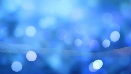 Fototapete - soft abstract blue bokeh with glowing light orbs, dreamy blurred background for design, digital artwork, atmospheric backdrop for websites, presentation