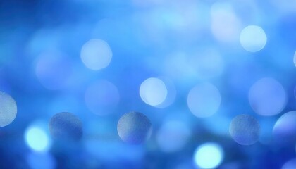 Fototapete - soft abstract blue bokeh with glowing light orbs, dreamy blurred background for design, digital artwork, atmospheric backdrop for websites, presentation