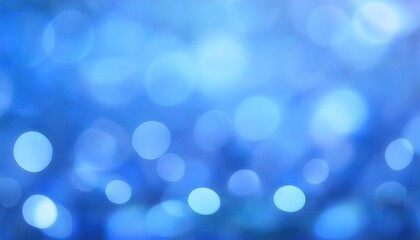Fototapete - soft abstract blue bokeh with glowing light orbs, dreamy blurred background for design, digital artwork, atmospheric backdrop for websites, presentation