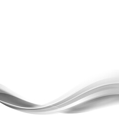 Wall Mural - gray curve frame template design element
