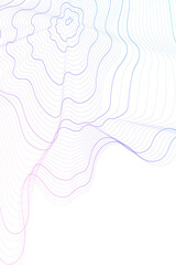 Wall Mural - purple abstract line design element