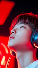 Aufkleber - Neon-Infused Esports Vibe Teen Passion for Gaming in High-Definition Audio - Youth-Driven Tech Engagement and Digital Fandom Strategy