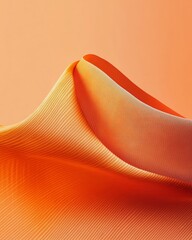 Poster - Vibrant Gradient Textures Orange Abstract Fabric Waves - Modern Branding and Marketing Visuals for Dynamic Design and Creative Campaigns
