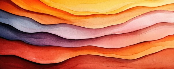 Poster - Rustic watercolor concept. Colorful abstract layers create a vibrant and dynamic visual effect.
