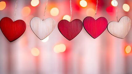 Poster - Bright and bold heart shaped in a rainbow of colors arranged in a dynamic pattern on a glowing radiant gradient background perfect for a festive Valentine s Day