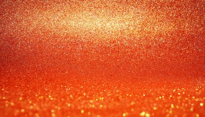 Poster - radiant orange glitter background with sparkling texture for festive designs, crafts, celebrations, and luxury presentation