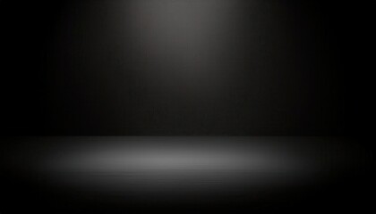 Poster - minimalist dark studio background with subtle spotlight effect on textured floor for photography, graphic design, and presentation