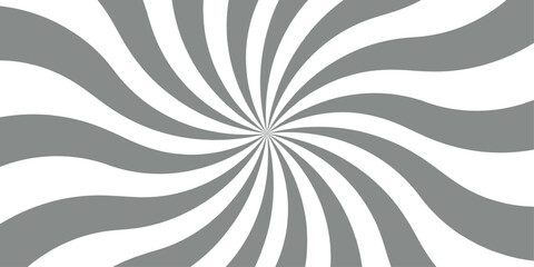 Poster - Abstract background with rays retro starburst. Black and white twisted swirl. Spiral radial striped backdrop design. Funky ray elements, circle motifs. Classic vintage rays sunburst twisted retro Desi