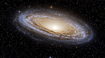 Wall Mural - Majestic Spiral Galaxy: A Cosmic Tapestry of Stars and Stardust