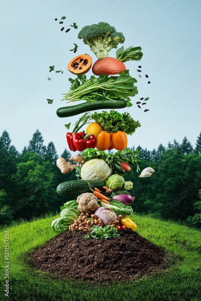 Infographic Depicting the Journey of Food Waste from Farm to Landfill ...