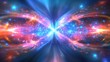 © vanzerim - Cosmic energy flow, nebula background, vibrant colors, digital art, website header