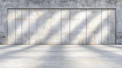 Poster - Concrete Wall with Subtle Shadows and Smooth Surface
