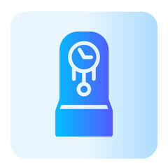 Poster - clock gradient icon