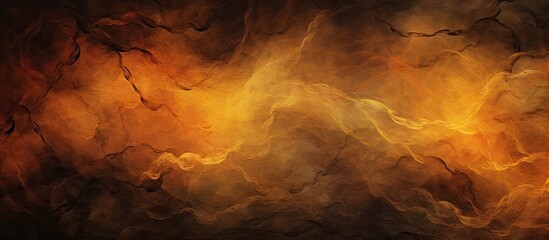 Poster - Abstract warm orange and brown swirl pattern with soft gradients and gentle movement creating a dynamic and captivating background design