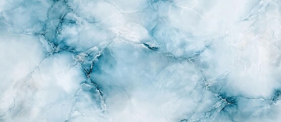 Poster - Abstract marble texture background with soft blue and white swirls seamlessly blending, perfect for modern design and artistic projects.