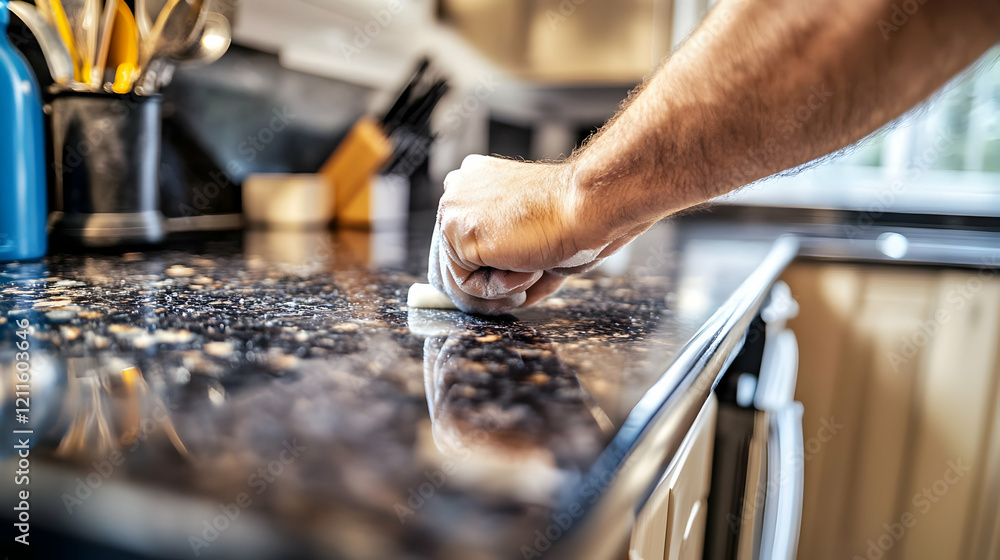 Cleaning Granite Countertops: A DIY Guide to Home Maintenance Stock ...