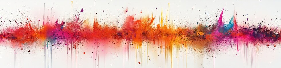 Abstract colorful explosion paint splash background.