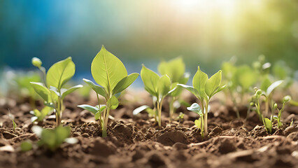 Young Plant in Sunlight