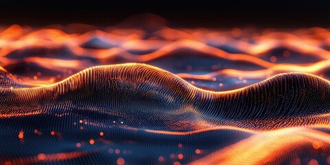 Abstract Visualization of Business Technology and Data