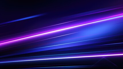 Wall Mural - abstract digital background with vibrant neon lines in blue and purple hues.