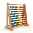 © nsit0108 - Classic wooden abacus with colorful beads represents calculating, learning, and teaching basic math concepts