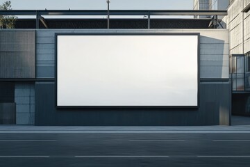 Wall Mural - Clear Pixel Visual of Horizontal Billboard Mockup