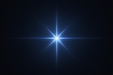 Wall Mural - arafed image of a star with a blue glow