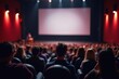 © Fazla - Hosting a Movie Night with Friends and Family Using a Large Screen Projector for a Memorable Cinema Experience, Home Entertainment and Bonding Moments Generative AI