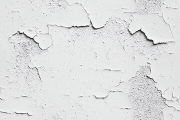 Wall Mural - seamless of old cement wall painted white texture and seamless background , isolated on white backgr