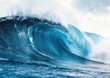 © Thiga.project - Water wave, blue water, white background