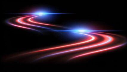Aufkleber - Speed lines, light effect, glowing magic rays, abstract neon lines. Police or car lights in motion concept. Futuristic trail effect, energy flow, light burst, dynamic glowing streaks in motion