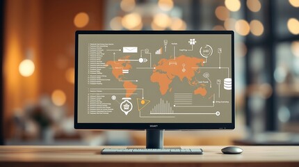 Innovative software engineering: dynamic programming and application development visualized on a modern computer monitor
