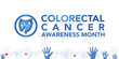 © yassine - Vector illustration on the theme of Colorectal Cancer awareness month. It is a type of cancer that begins in the large intestine. The colon is the final part of the digestive tract.