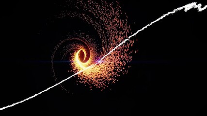 Leinwandbilder - Spinning sparks create mesmerizing light trails in dark surroundings at nighttime gathering
