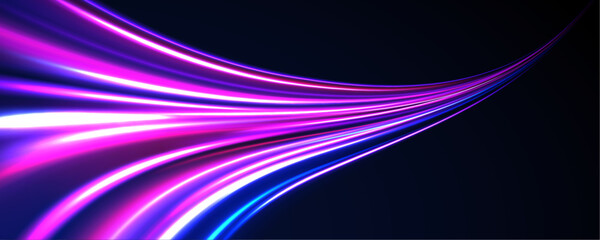 Wall Mural - special effect, speed line. laser beams, horizontal light rays. glow light flare and spark dust. png