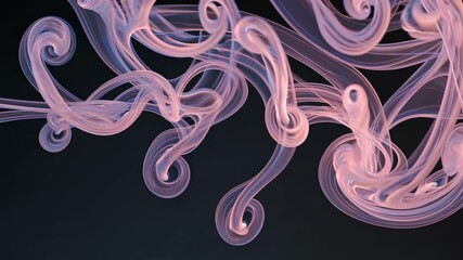 Poster - Exploring the mesmerizing beauty of swirling smoke patterns in slow motion capturing intricate details