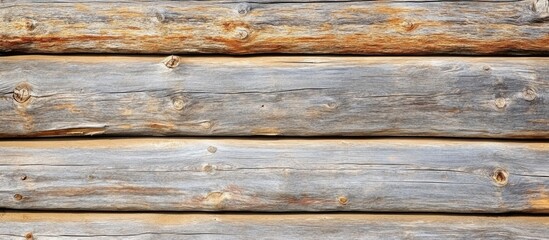 Leinwandbilder - Vintage wooden wall texture in a rustic top view ideal for background use with ample empty space for text or design elements