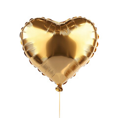 Poster - Shiny Golden Heart Balloon for Celebrations 