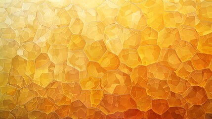 Poster - Abstract golden background with a rough surface. The background is made of many small, unevenly sized polygons.