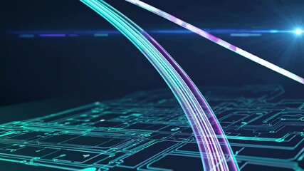 Fototapete - Exploring modern circuit board designs and innovations in technology and their impact on digital systems